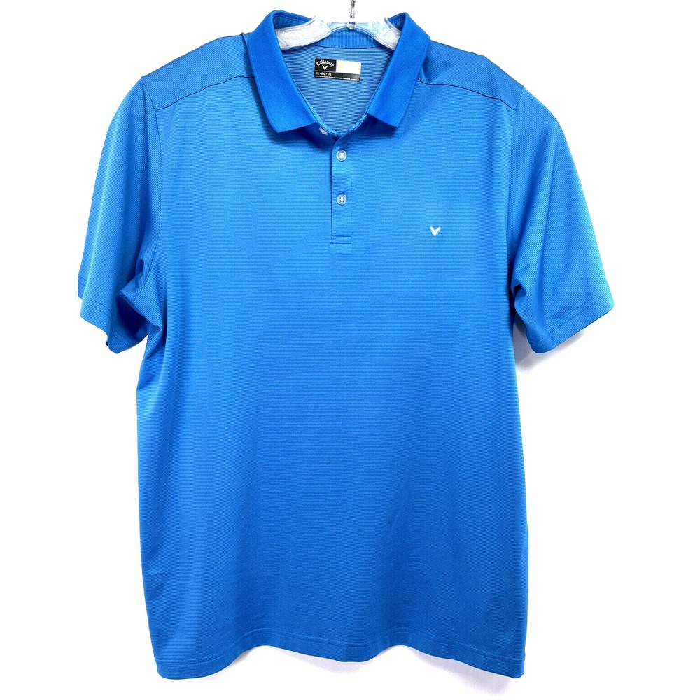 Callaway Opti-Dri Mens‎ Sz XL Blue Golf Polo Shirt (H9) NW/OTs